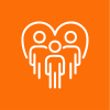 Charity icoon__Achtergrond_Wit Vrijwilligerswerk icoon
